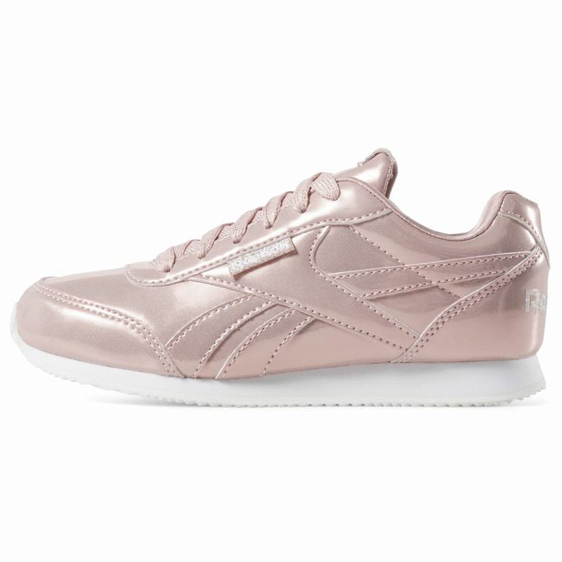 Reebok Royal Classic Jog 2 Tenisky Dievcenske - Ruzove/Biele OR9430KB